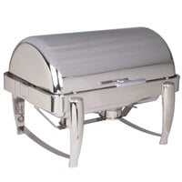 Vollrath T3600 D-Lux 8.5 Qt. Stainless Steel Dripless Roll Top Chafer