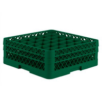 Vollrath TR7CC Traex® Full-Size Green 36-Compartment 6 3/8 inch Glass Rack