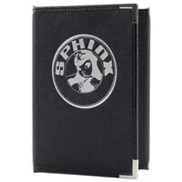 Menu Solutions RS130C Royal Select Series 8 1/2" x 11" Customizable Leather-Like Continuous 3 View Menu Cover