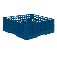 Vollrath TR7CA Traex® Full-Size Royal Blue 36-Compartment 6 3/8 inch Glass Rack with Open Rack Extender On Top