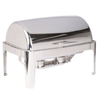 Vollrath T3500 8 Qt. Mirror Finish Stainless Steel Roll Top Chafer