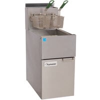 Frymaster ESG35T Natural Gas 35 lb. High Efficiency Floor Fryer with Stainless Steel Pot