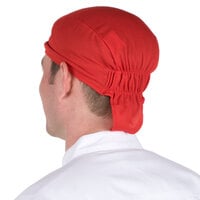 Headsweats 8807-803 Red Customizable Shorty Chef Cap