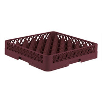 Vollrath TR7 Traex® Full-Size Burgundy 36-Compartment 3 1/4 inch Glass Rack