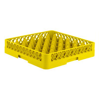 Vollrath TR7 Traex® Full-Size Yellow 36-Compartment 3 1/4" Glass Rack