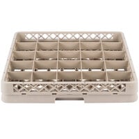 Vollrath TR13C Traex® Full-Size Beige 36-Compartment 2 1/16 inch Glass Rack