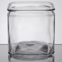 American Metalcraft GJ72 2.25 Qt. Square Glass Condiment Jar