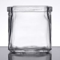 American Metalcraft GJ6 6 oz. Square Glass Condiment Jar