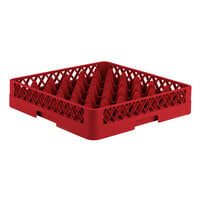 Vollrath TR7 Traex® Full-Size Red 36-Compartment 3 1/4 inch Glass Rack