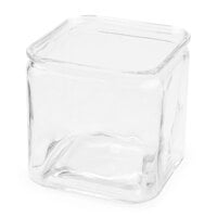 American Metalcraft GJ24 24 oz. Square Glass Condiment Jar