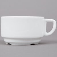 Arcoroc R0839 Candour 9.75 oz. White Porcelain Stackable Cup by Arc Cardinal - 24/Case