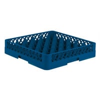 Vollrath TR7 Traex® Full-Size Royal Blue 36-Compartment 3 1/4 inch Glass Rack