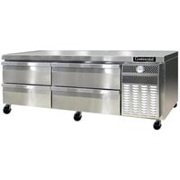 Continental Refrigerator D72GN 72" Four Drawer Refrigerated Chef Base