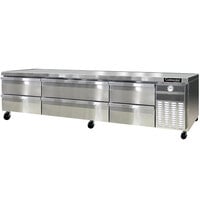 Continental Refrigerator D108GN 108 inch Six Drawer Refrigerated Chef Base
