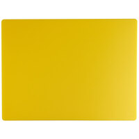 24" x 18" x 1/2" Yellow Polyethylene Cutting Board