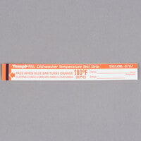 Taylor 8767J TempRite Single Use Dishwasher 180 Degrees F Test Strip - 25/Pack