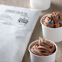 Carnival King 6 lb. Chocolate Soft Serve Ice Cream Mix - 6/Case