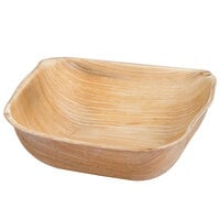 Eco-gecko 5 inch Square Sustainable Palm Leaf Bowl - 100/Case