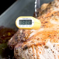Taylor 9878E 5 inch Waterproof Digital Pocket Probe Thermometer with Backlight - Dishwasher Safe