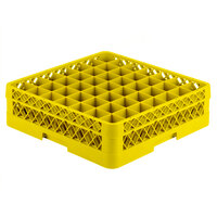 Vollrath TR9E Traex® Full-Size Yellow 49-Compartment 4 13/16 inch Glass Rack