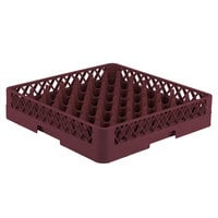 Vollrath TR9 Traex® Full-Size Burgundy 49-Compartment 3 1/4 inch Glass Rack