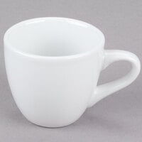 Tuxton ALF-035 Alaska 3.5 oz. Bright White Espresso China Cup - 36/Case