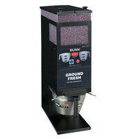 Bunn 33700.0001 BrewWISE G9-2T DBC Black Double Hopper Portion Control Coffee Grinder - 120V