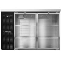 Continental Refrigerator BB50NGD 50" Glass Door Back Bar Refrigerator