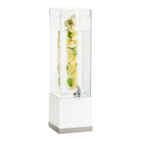 Cal-Mil 3002-3INF-55 Luxe 3 Gallon Stainless Steel Beverage Dispenser with Infusion Chamber - 7 3/4" x 7 3/4" x 25 3/4"