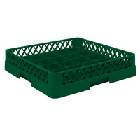 Vollrath TR16BBBB Traex® Full-Size Green 25-Compartment 9 7/16" Cup Rack