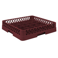 Vollrath TR16 Traex® Full-Size Burgundy 25-Compartment 3 inch Cup Rack