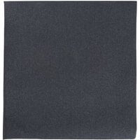 Hoffmaster FP1502 FashnPoint 15 1/2" x 15 1/2" Black Linen-Feel Dinner Napkin, 1/4 Fold - 800/Case