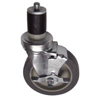 All Points 26-2407 5 inch Swivel Stem Caster with Brake for 1 5/8 inch O.D. Tubing - 300 lb. Capacity