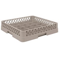 Vollrath TR16BBBB Traex® Full-Size Beige 25-Compartment 9 7/16" Cup Rack