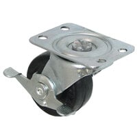 All Points 26-2380 2 inch Swivel Plate Caster with Brake - 100 lb. Capacity