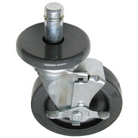 All Points 26-2923 5 inch Swivel Stem Caster with Brake for 1 inch O.D. Tubing - 260 lb. Capacity