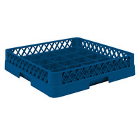 Vollrath TR16 Traex® Full-Size Royal Blue 25-Compartment 3" Cup Rack