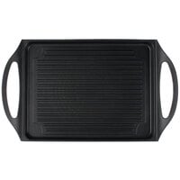 Tablecraft CWDC1070 CaterWare 17 13/16" x 10 3/4" Rectangular Die-Cast Induction Ready Grill Pan