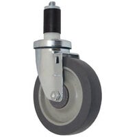 All Points 26-3408 5 inch Swivel Stem Caster for 1 3/16 inch O.D. Tubing - 300 lb. Capacity