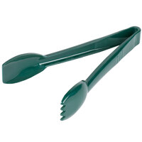 Carlisle 460908 Carly 9 inch Forest Green Plastic Salad Tongs