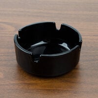 Arcoroc 55878 2 7/8 inch Black Round Stackable Glass Ashtray by Arc Cardinal - 24/Case
