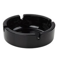 Arcoroc 00187 3 1/2" Black Round Stackable Glass Ashtray by Arc Cardinal - 24/Case