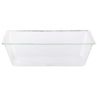 Tablecraft AT2012 Cristal Collection Rectangular Acrylic Beverage Tub - 20 inch x 12 inch x 6 inch