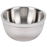 Tablecraft RB9 Remington 3.25 Qt. Round Stainless Steel Double Wall Bowl - 9 1/2" x 5"