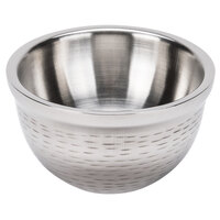 Tablecraft RB53 Remington 14 oz. Round Double Wall Stainless Steel Bowl