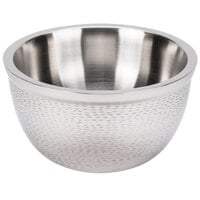 Tablecraft RB11 Remington 5 Qt. Round Stainless Steel Double Wall Bowl - 11 1/4" x 6 1/2"