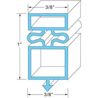 All Points 74-1155 Magnetic Door Gasket - 21 1/2 inch x 31 1/4 inch