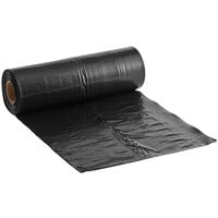 Lavex Pro 45 Gallon 3 Mil 40 inch x 46 inch Low Density Heavy-Duty Industrial Contractor Black Trash Bag / Can Liner - 50/Case