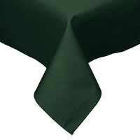 Intedge 54 inch x 54 inch Square Hunter Green Hemmed 65/35 Poly/Cotton BlendCloth Table Cover