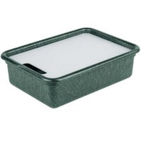 HS Inc. HS1050C Prep n Serve 17 1/2" x 12 1/2" Jalapeno Deep Tote and Cutting Board Set
